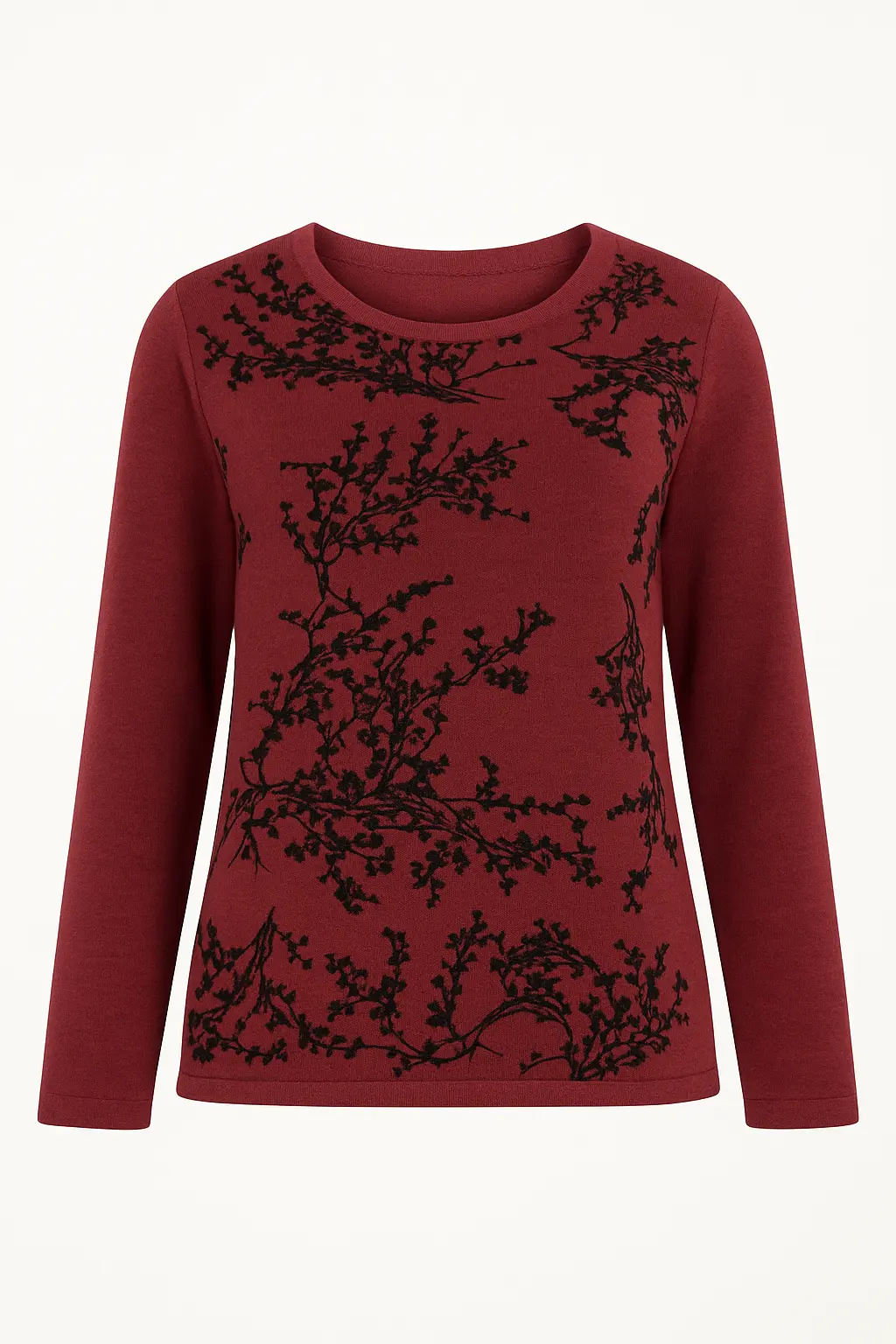 Maglia girocollo con ricami DORABELLA