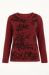 Maglia girocollo con ricami DORABELLA