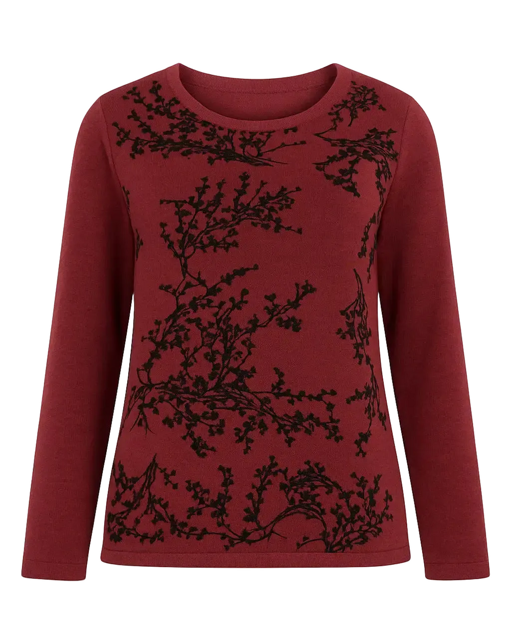 Maglia girocollo con ricami DORABELLA