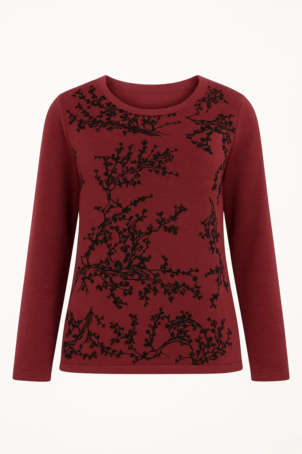 Maglia girocollo con ricami DORABELLA