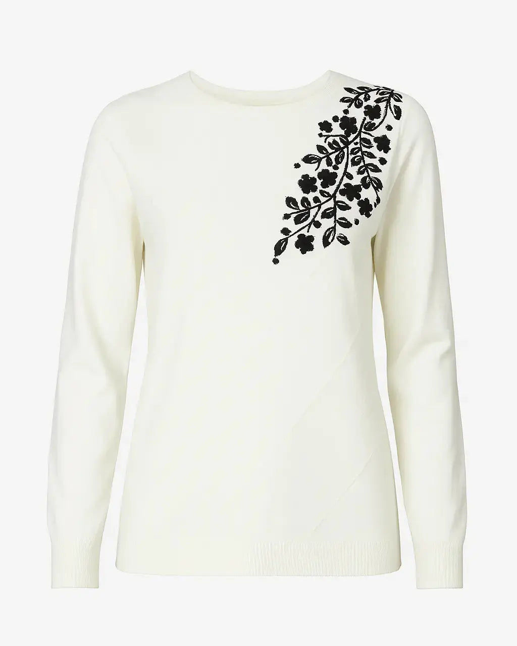 Maglia girocollo con ricamo in lurex DORABELLA