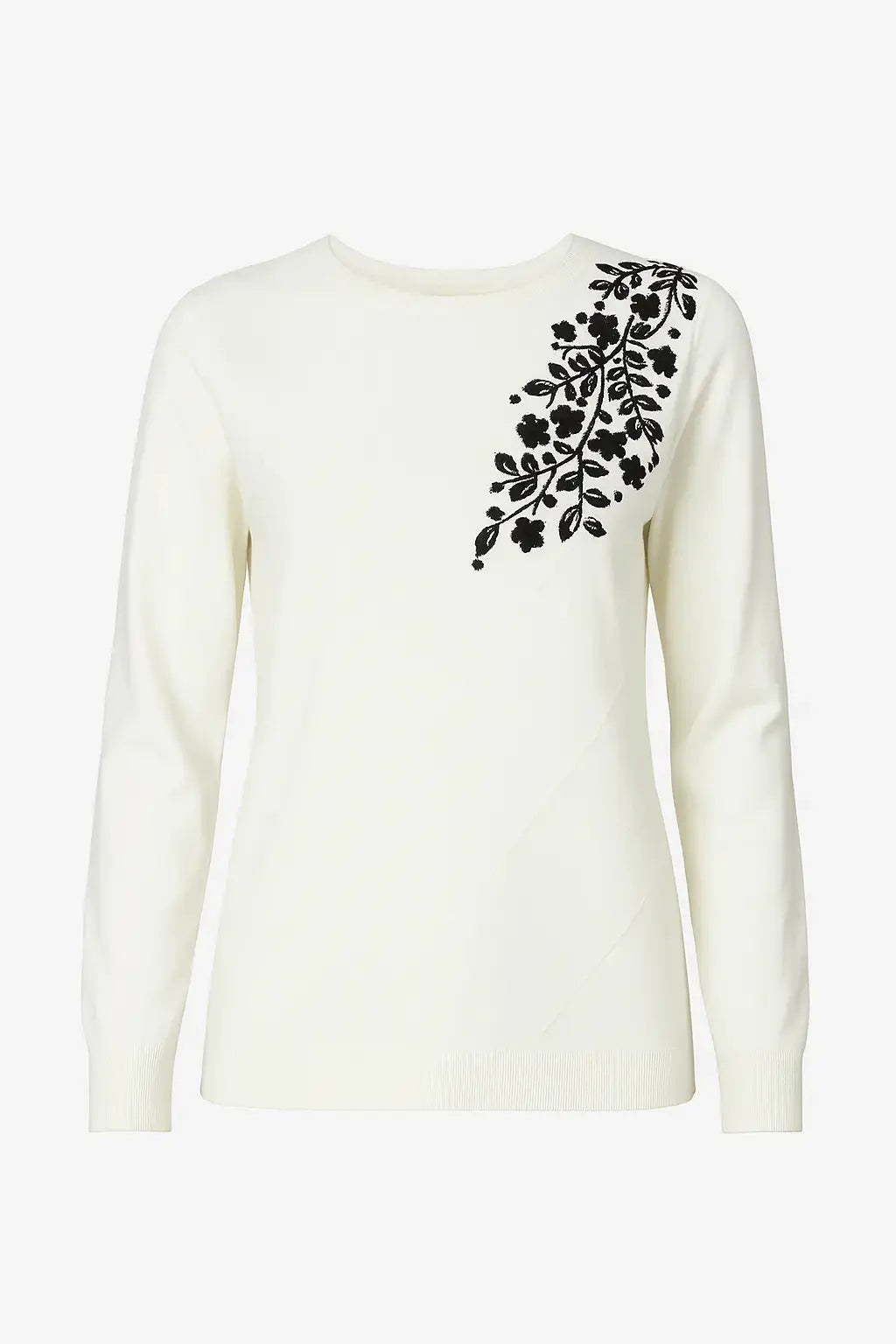 Maglia girocollo con ricamo in lurex DORABELLA