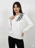 Maglia girocollo con ricamo in lurex DORABELLA