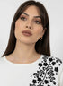 Maglia girocollo con ricamo in lurex DORABELLA