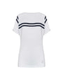 Maglia girocollo con righe BIANCO DORABELLA XL
