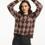 Maglia girocollo con rombi DORABELLA