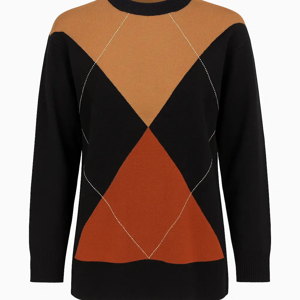 Maglia girocollo con rombi DORABELLA PIU'