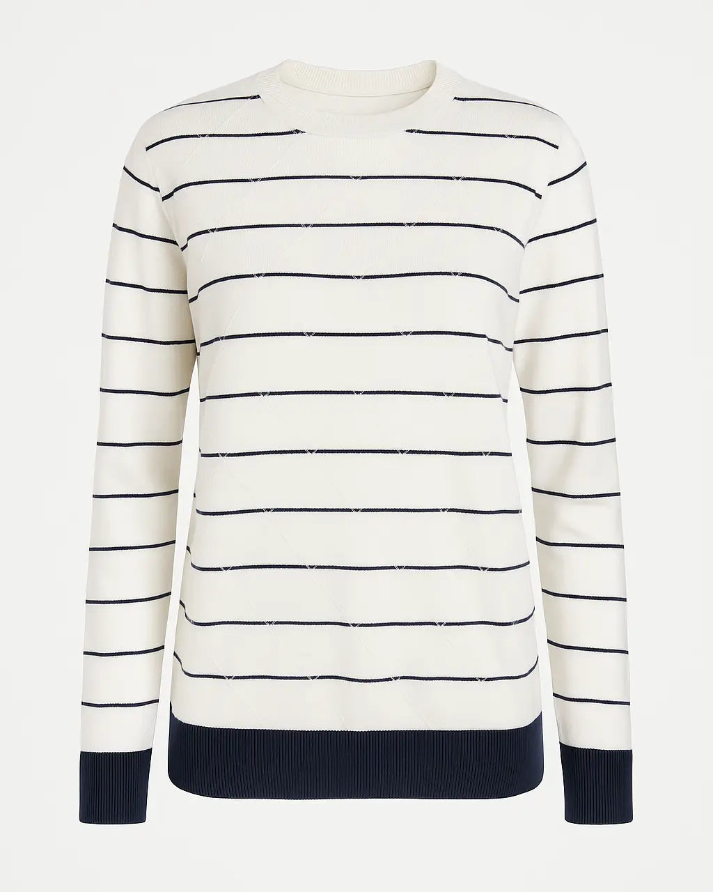 Maglia girocollo con rombi a rilievo DORABELLA