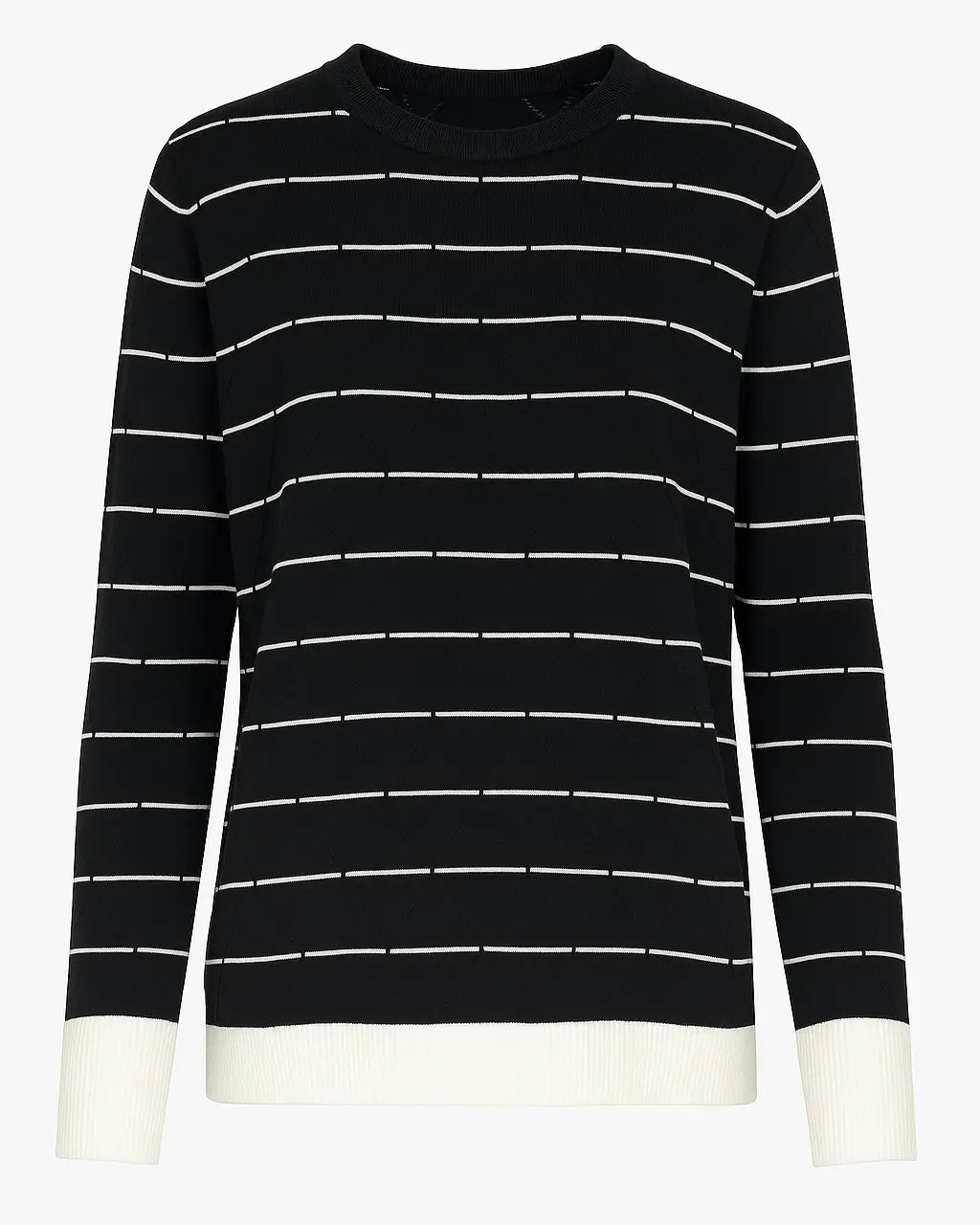 Maglia girocollo con rombi a rilievo DORABELLA