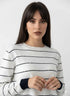 Maglia girocollo con rombi a rilievo DORABELLA