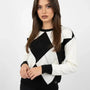 Maglia girocollo con rombi e applicazioni DORABELLA