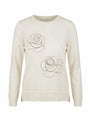 Maglia girocollo con rose DORABELLA