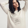 Maglia girocollo con rose DORABELLA
