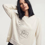 Maglia girocollo con rose DORABELLA