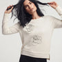 Maglia girocollo con rose DORABELLA