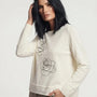 Maglia girocollo con rose DORABELLA