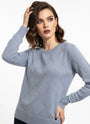 Maglia girocollo con strass applicati DORABELLA
