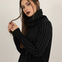 Maglia girocollo con strass e collo removibile DORABELLA