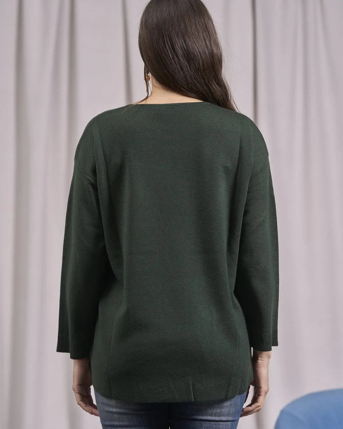 Maglia girocollo con tasche frontali MUSCHIO IRONICA