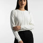 Maglia girocollo con trecce e dettagli strass DORABELLA