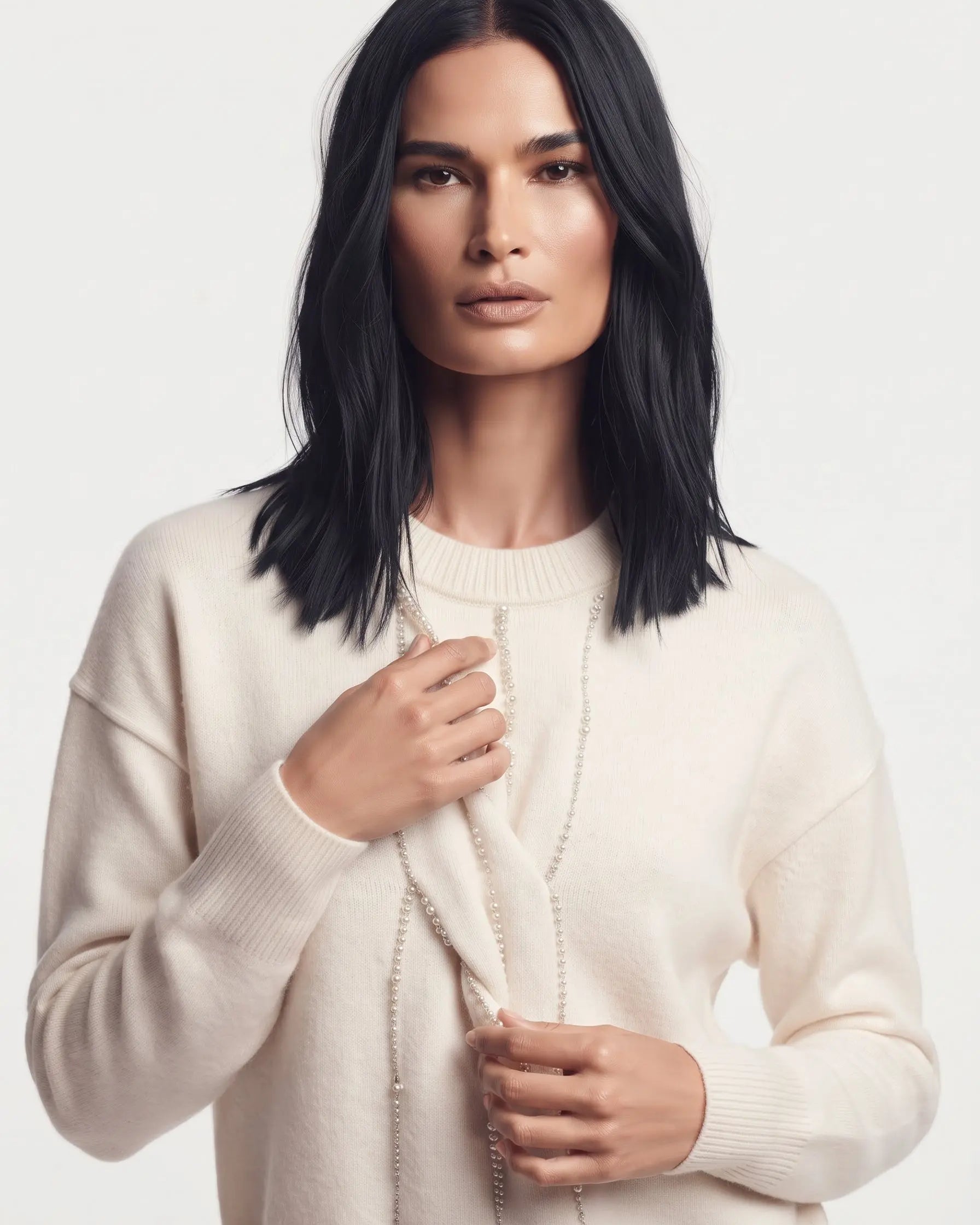 Maglia girocollo dettaglio intrecciato DORABELLA