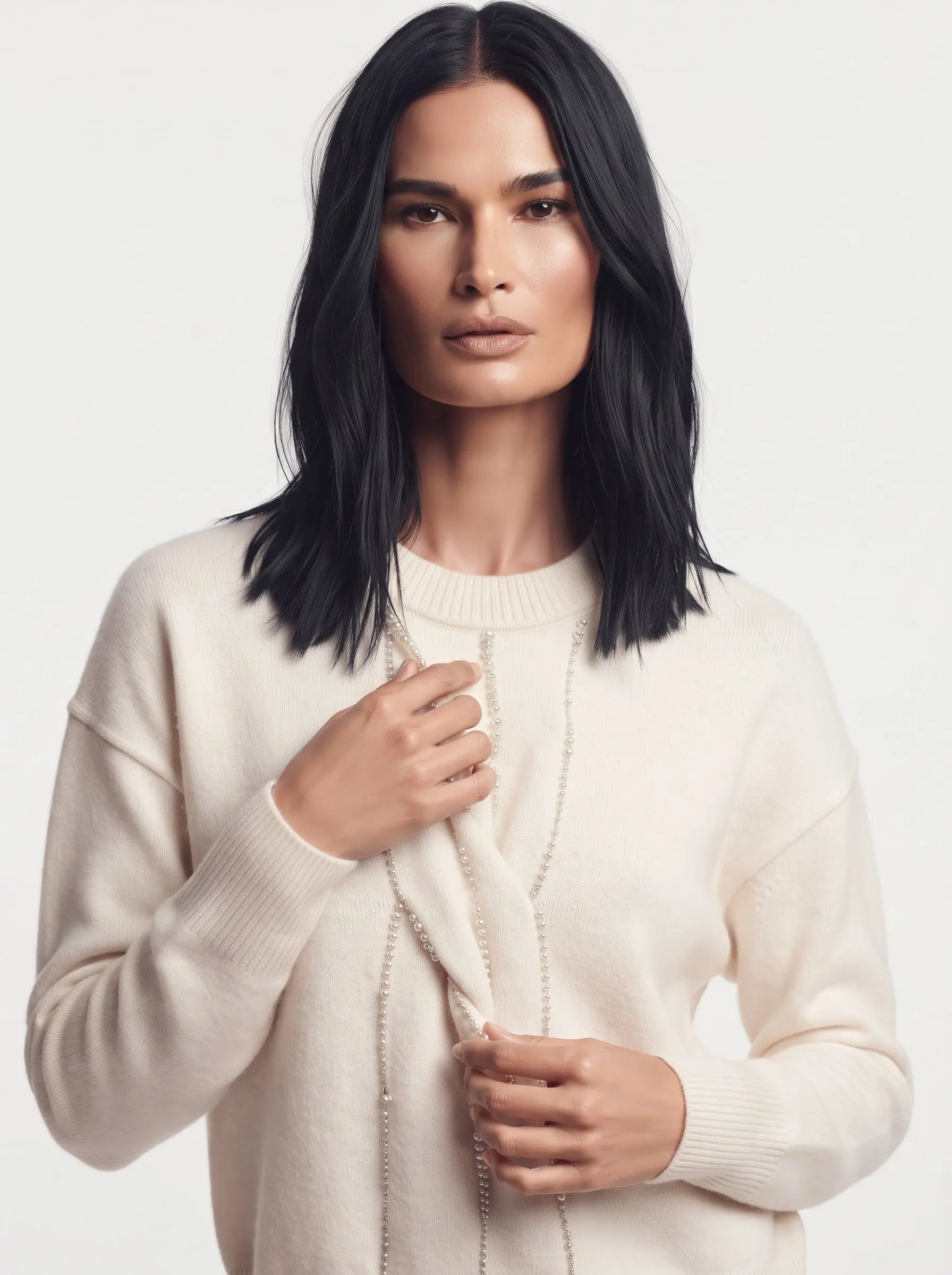 Maglia girocollo dettaglio intrecciato DORABELLA