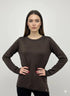 Maglia girocollo in lurex DORABELLA