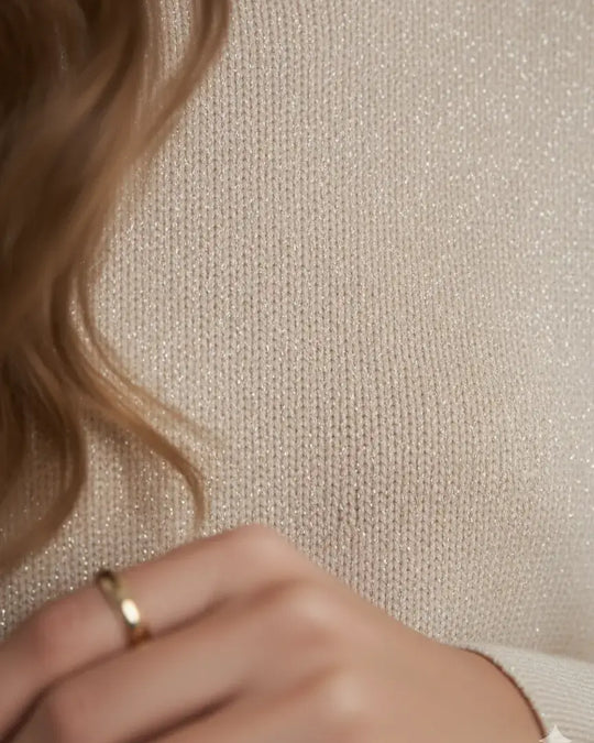 Maglia girocollo in lurex DORABELLA