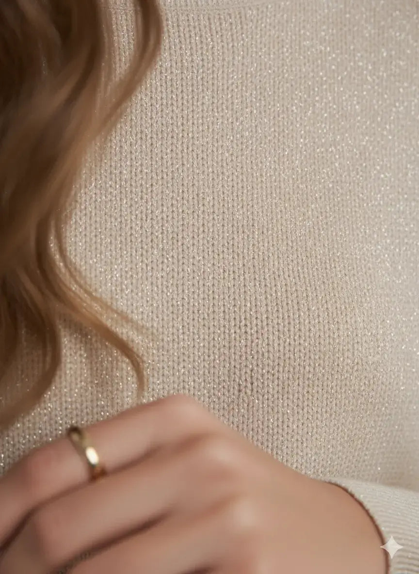Maglia girocollo in lurex DORABELLA