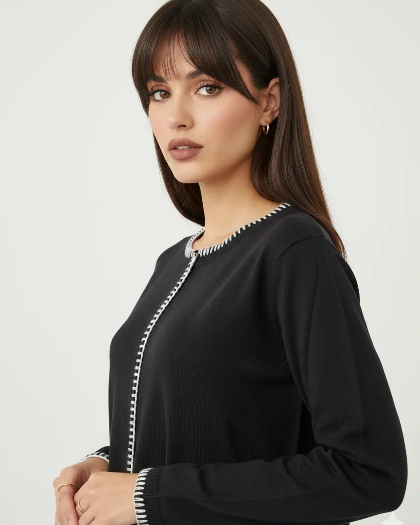 Maglia girocollo punto cavallo DORABELLA