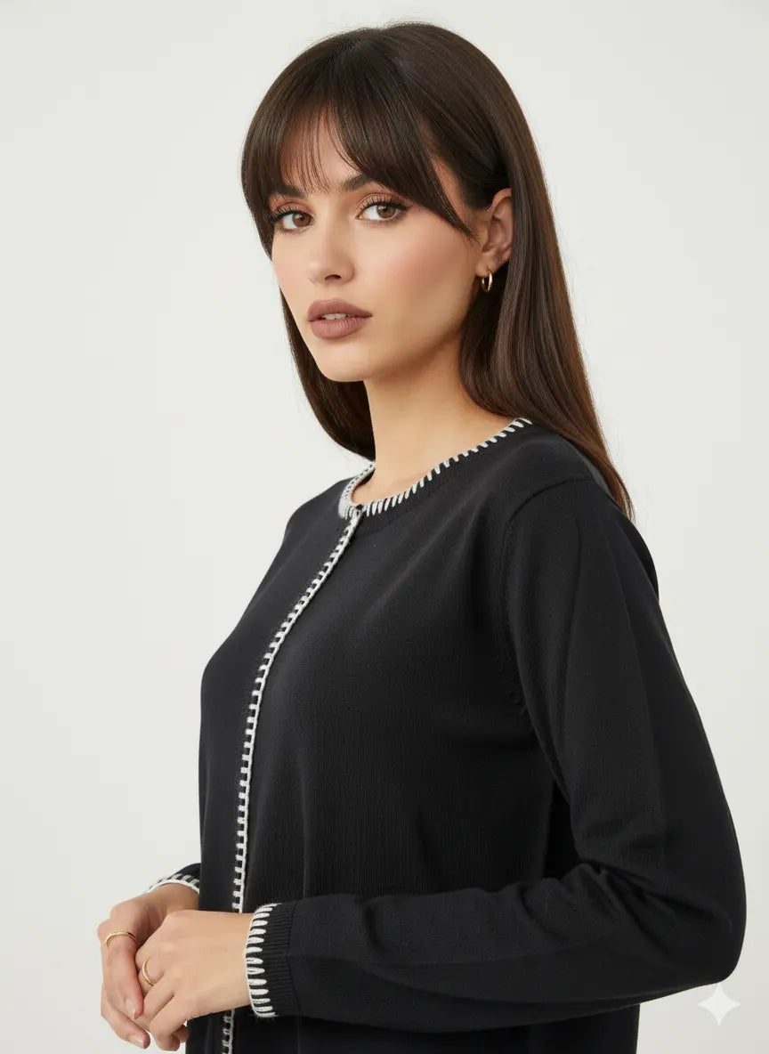 Maglia girocollo punto cavallo DORABELLA