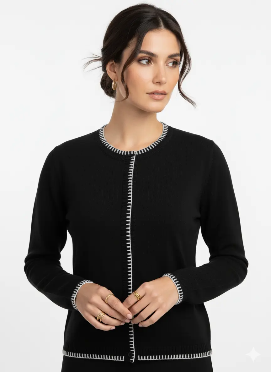 Maglia girocollo punto cavallo DORABELLA