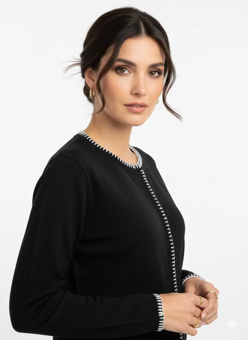 Maglia girocollo punto cavallo DORABELLA