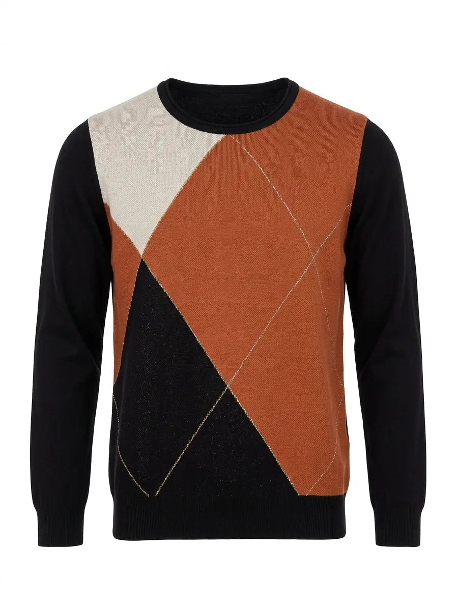 Maglia girocollo rombi DORABELLA
