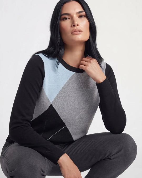 Maglia girocollo rombi DORABELLA