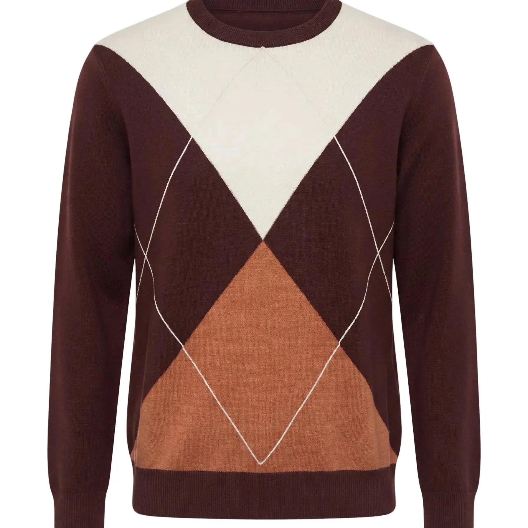 Maglia girocollo rombi color block DORABELLA PIU'