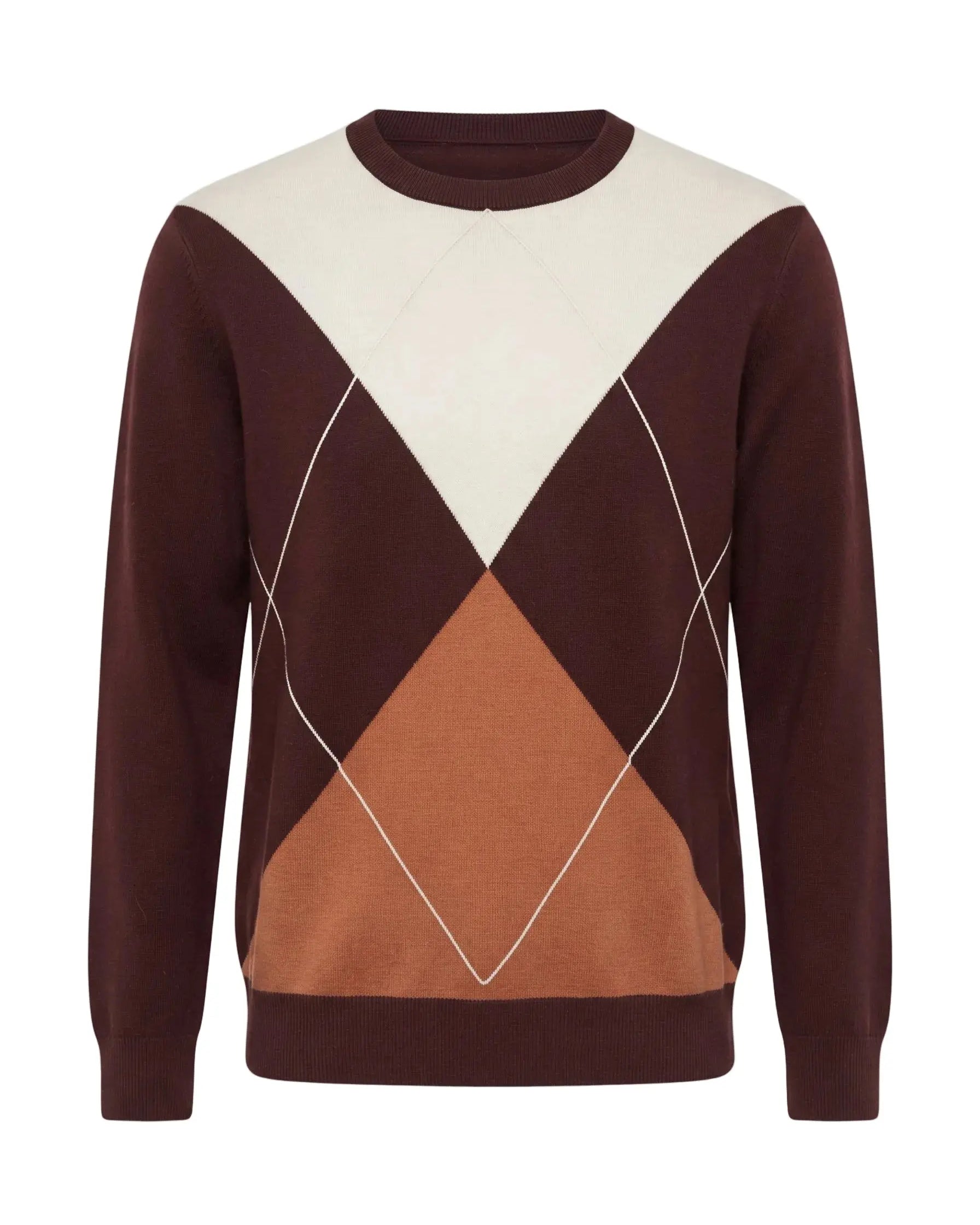 Maglia girocollo rombi color block DORABELLA PIU'