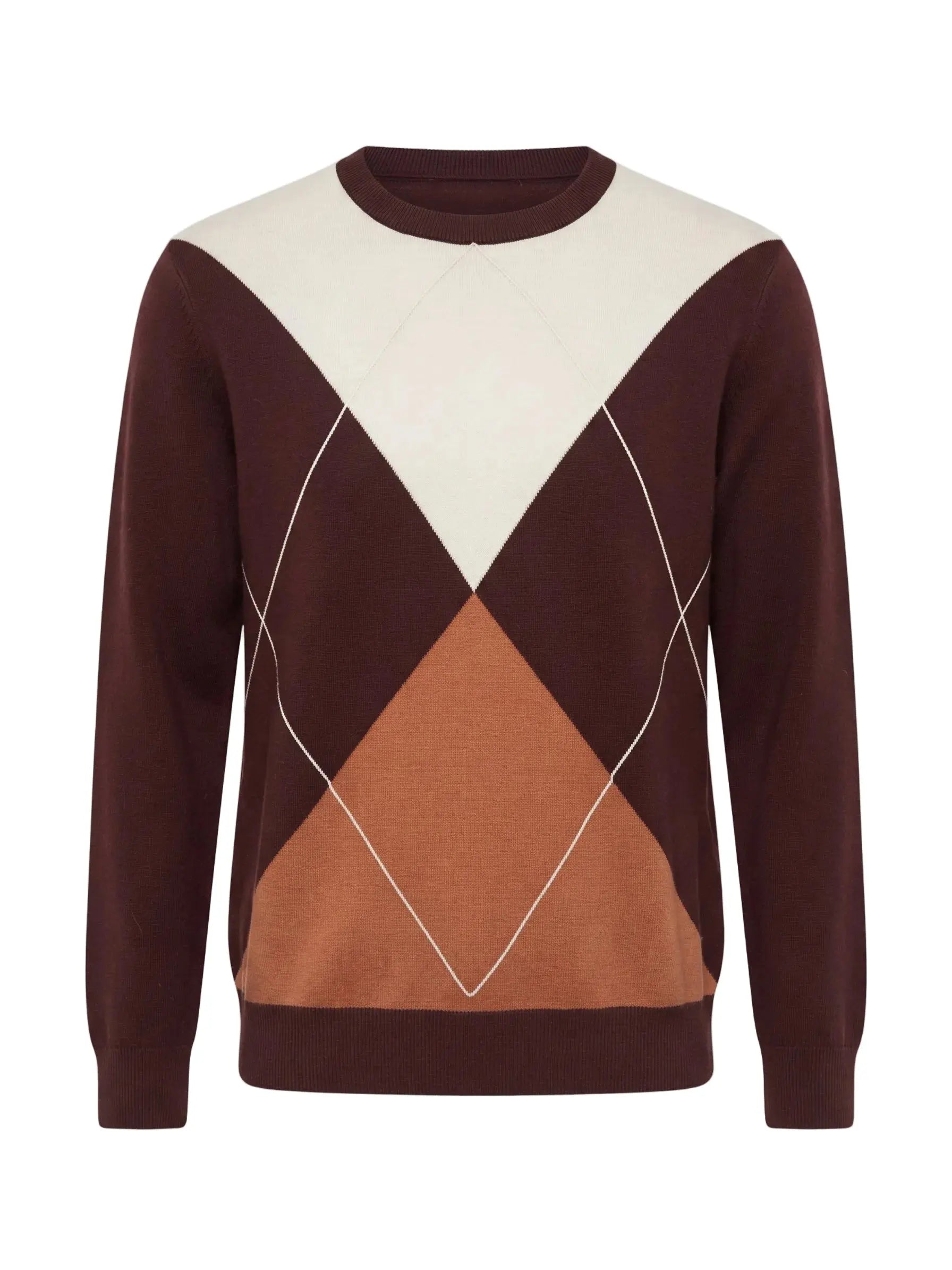 Maglia girocollo rombi color block DORABELLA PIU'