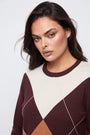 Maglia girocollo rombi color block DORABELLA PIU'