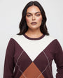 Maglia girocollo rombi color block DORABELLA PIU'