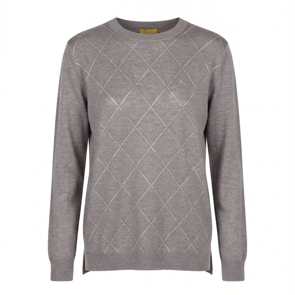 Maglia girocollo rombi rilievo DORABELLA PIU'