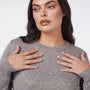 Maglia girocollo rombi rilievo DORABELLA PIU'