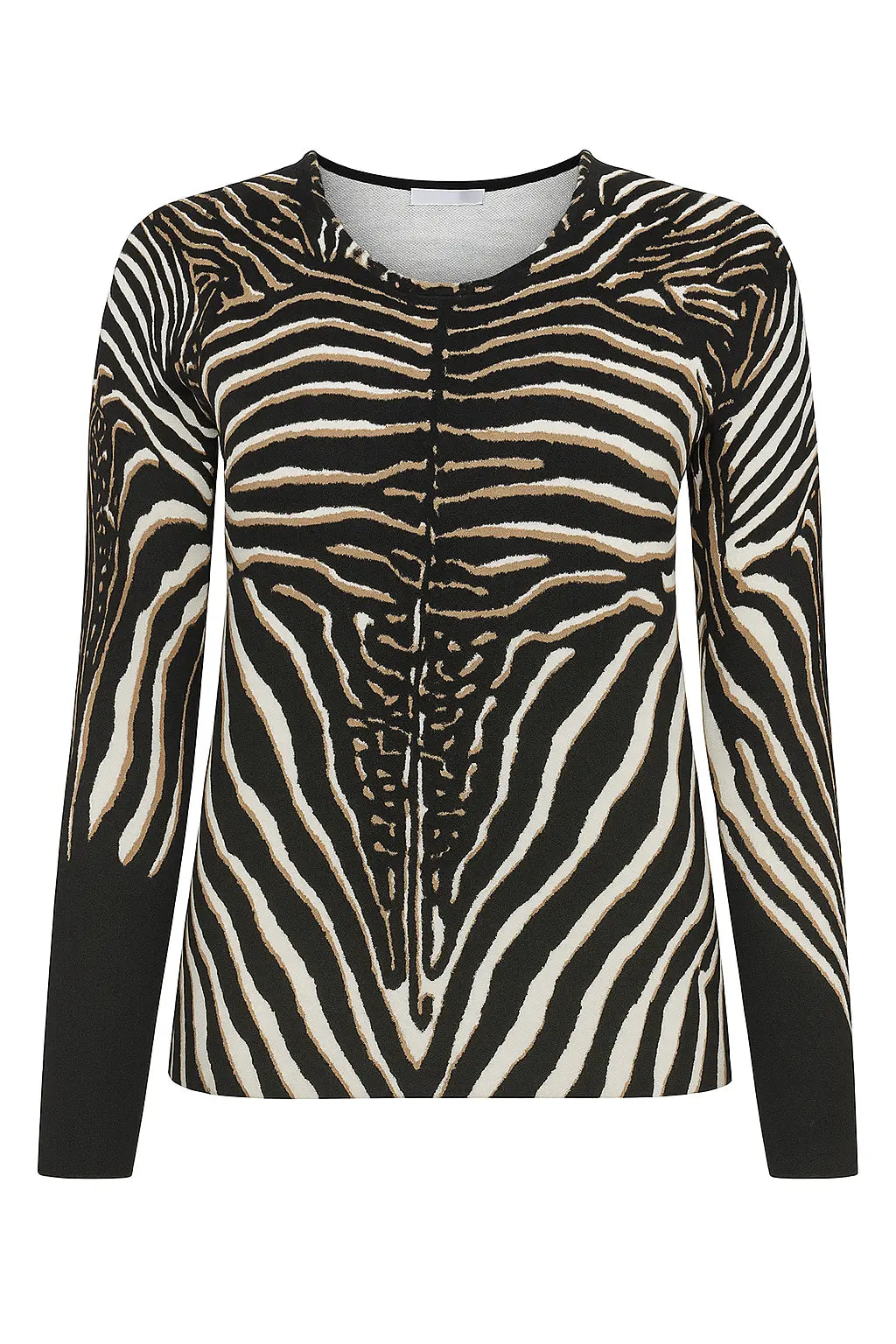 Maglia girocollo stampata DORABELLA PIU' XXL (47) / Nero