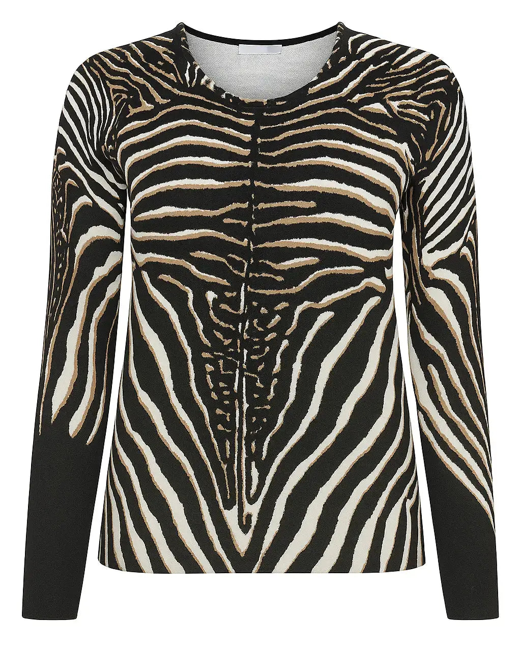 Maglia girocollo stampata DORABELLA PIU' XXL (47) / Nero