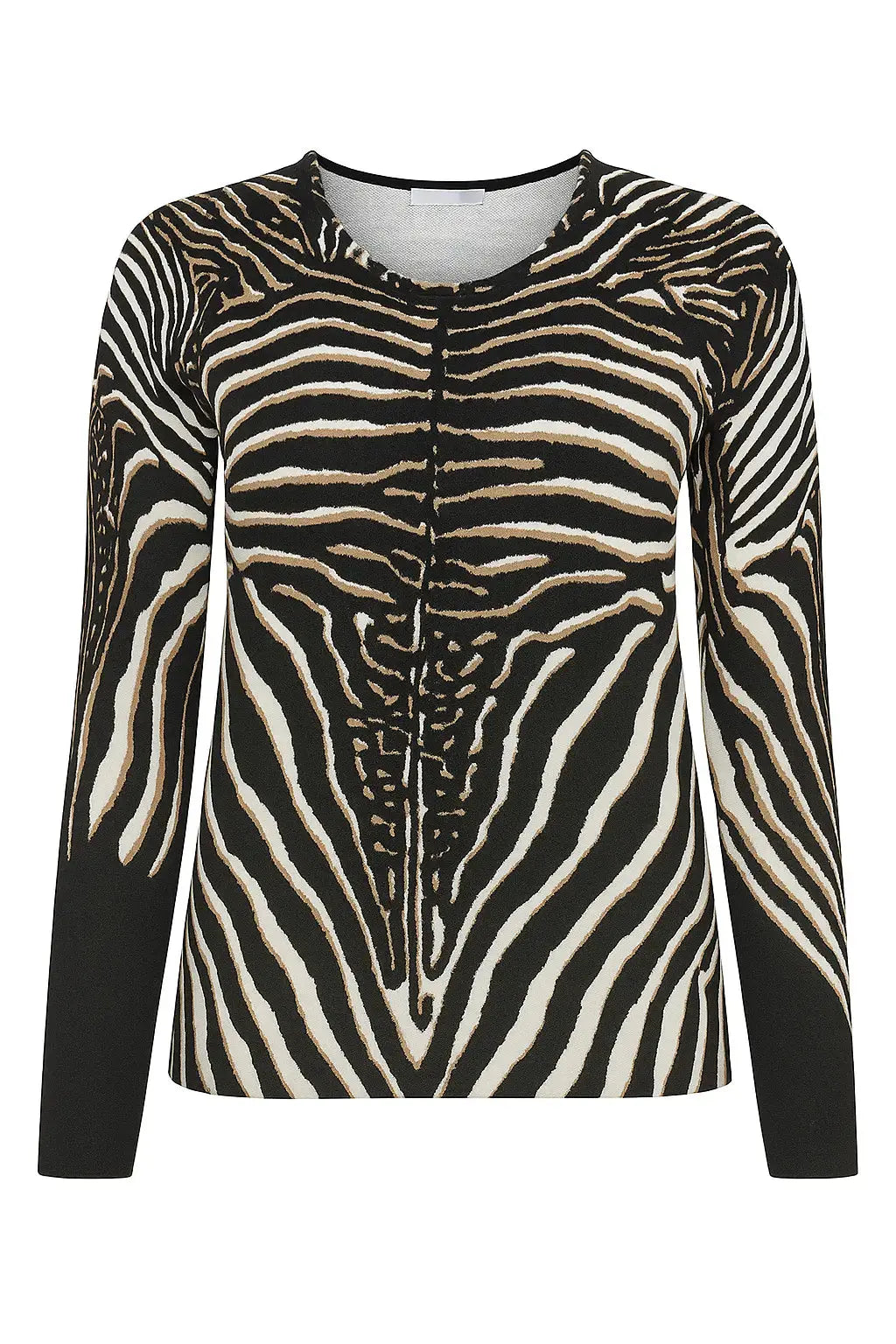 Maglia girocollo stampata DORABELLA PIU' XXL (47) / Nero