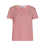 Maglia in fantasia righe LATTE-ROSSO DORABELLA