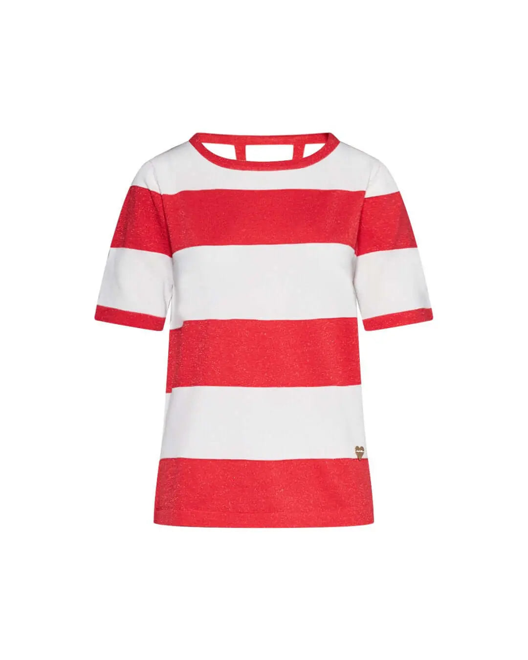 Maglia in fantasia righe e lurex RED DORABELLA XL