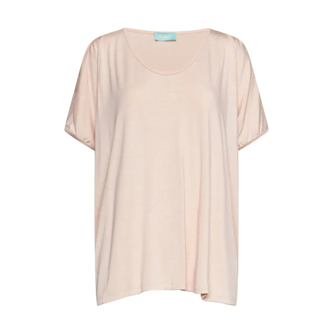 Maglia in filato di viscosa elasticizzata tinta unita con maniche kimono e orlo asimmetrico. ROSA DORABELLA