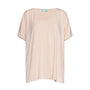 Maglia in filato di viscosa elasticizzata tinta unita con maniche kimono e orlo asimmetrico. ROSA DORABELLA