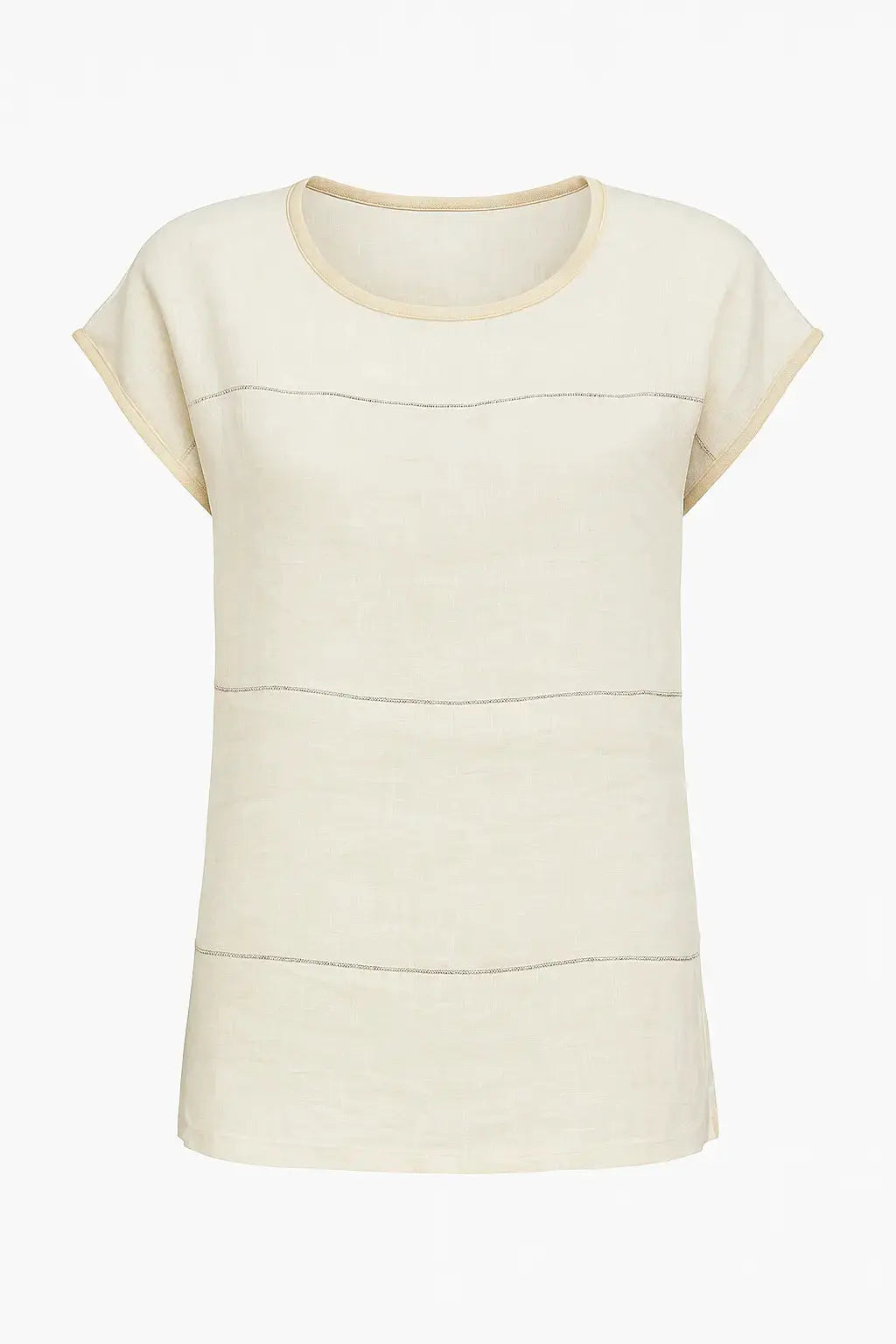 Maglia in misto lino e rayon con passamaneria frontale DORABELLA XXL